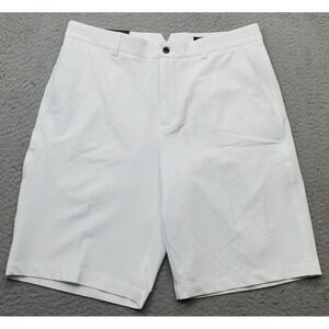 Dunning Golf Performance Shorts‎ Mens 32 White Stretch Bottoms Moisture Wicking